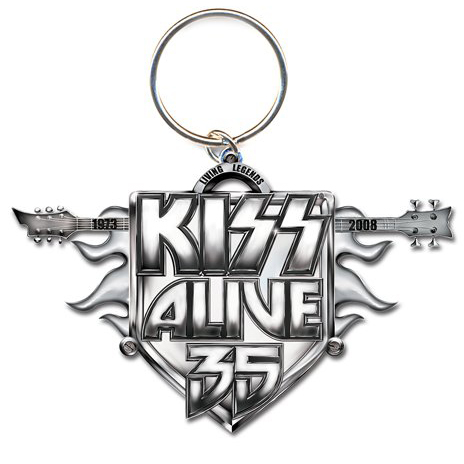 KISS Alive 35 Metal Keyring