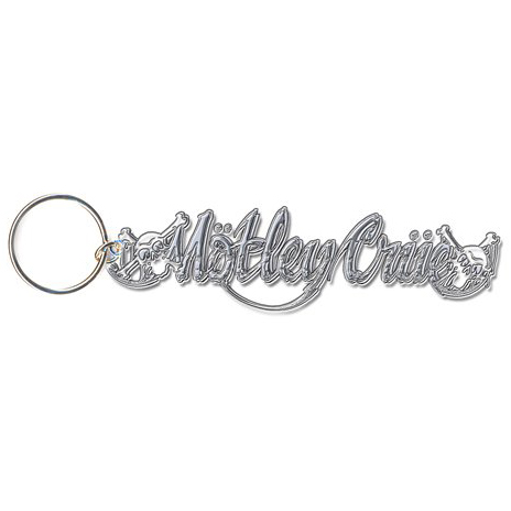 Motley Crue Skull Logo Metal Keyring