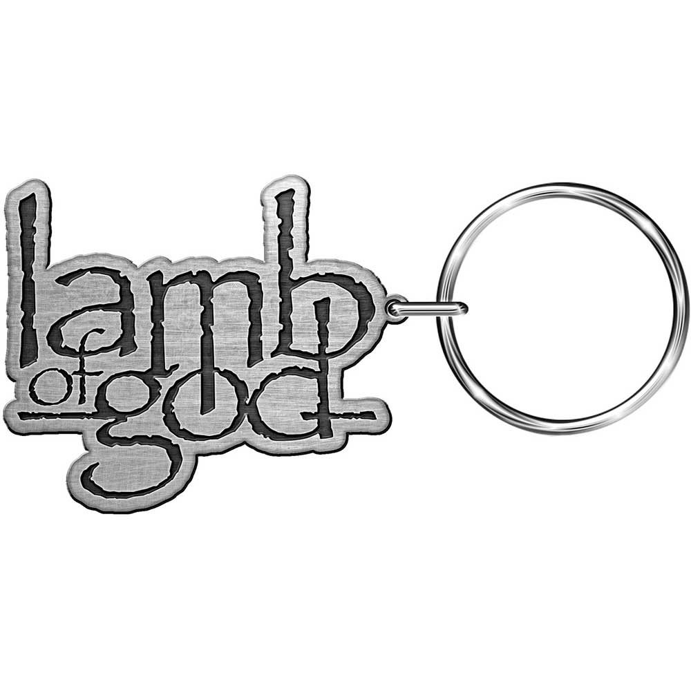 Lamb of God Logo Metal Keyring