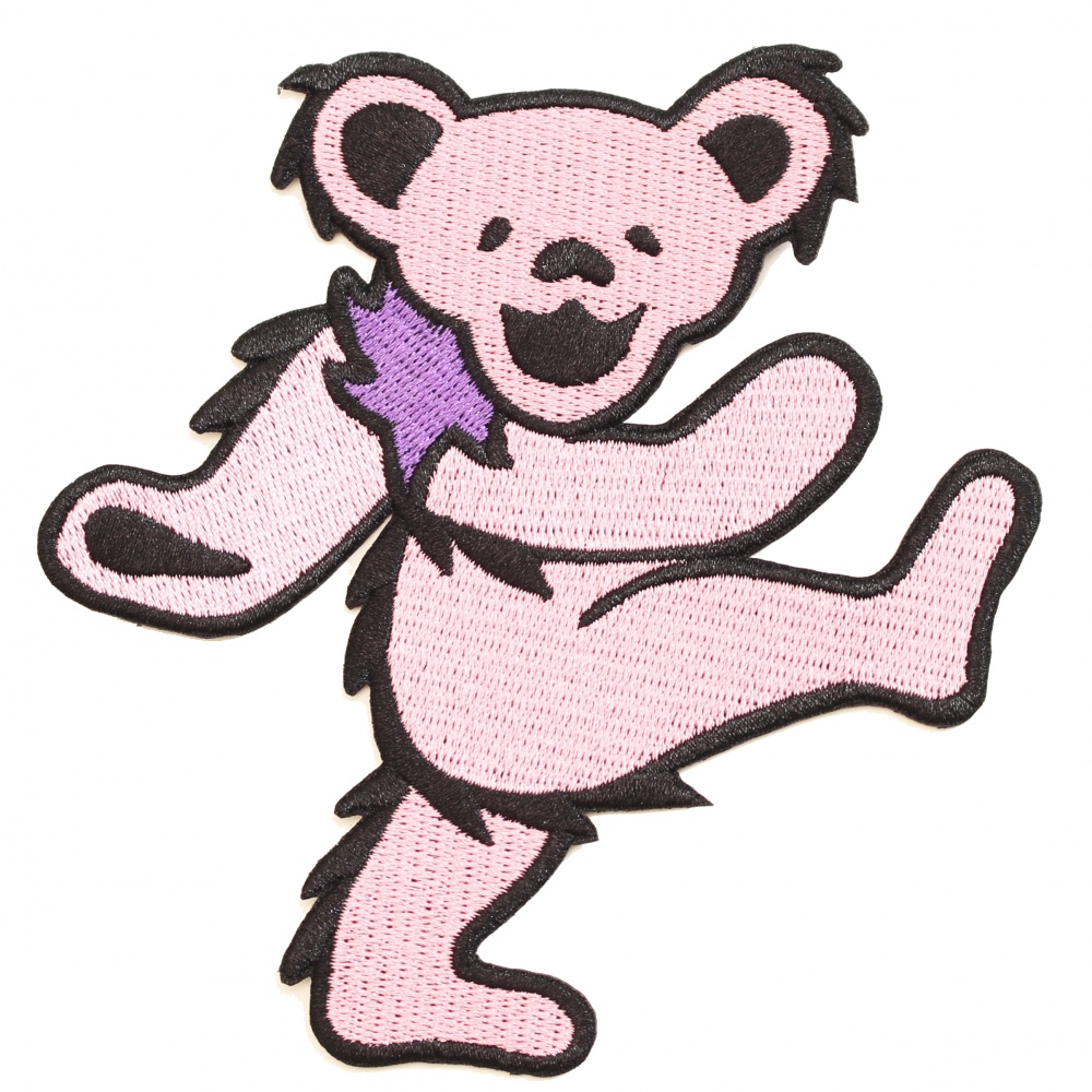 Grateful Dead Pink Dancing Bear Patch