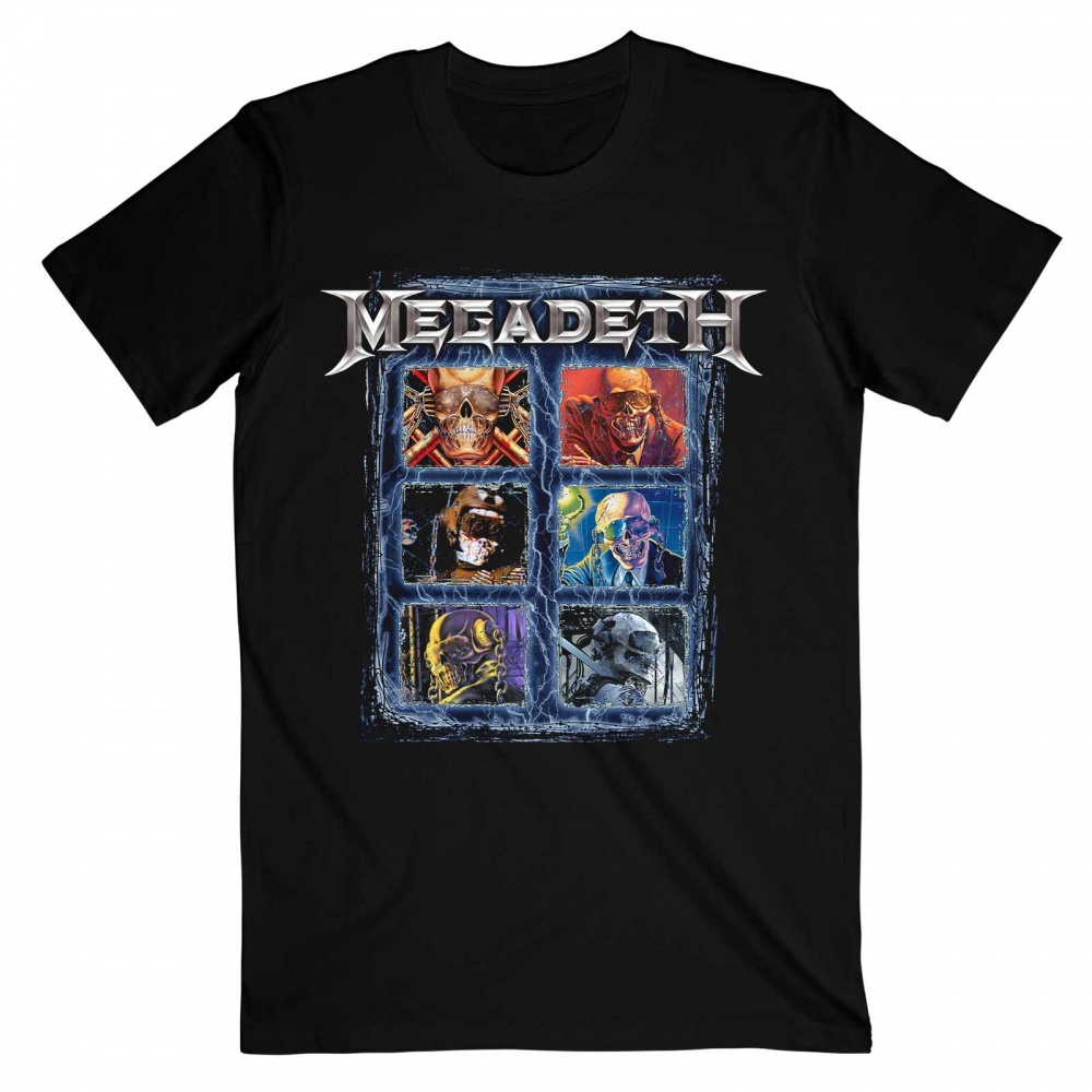 Megadeth Vic Head Grid Unisex T-Shirt