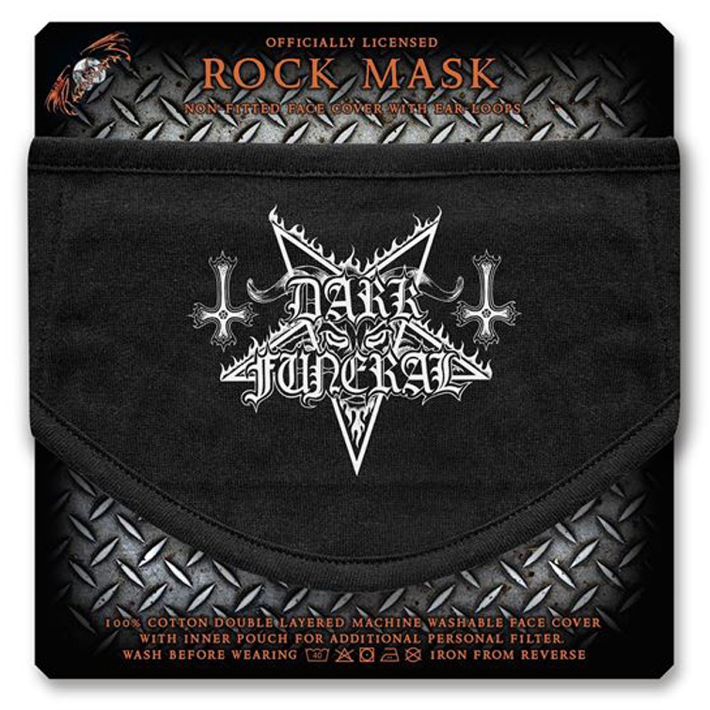 Dark Funeral Logo Face Mask