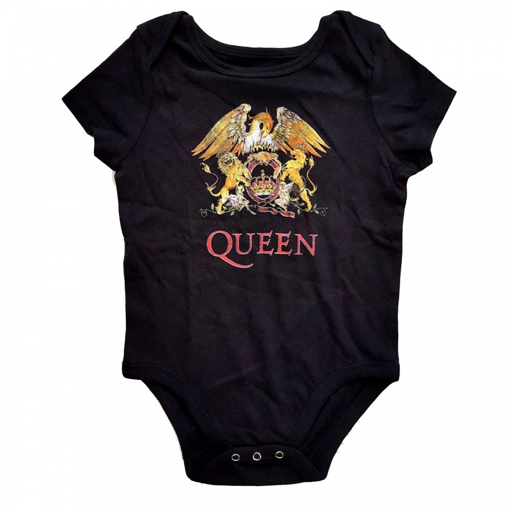 Queen Crest Logo Baby Grow