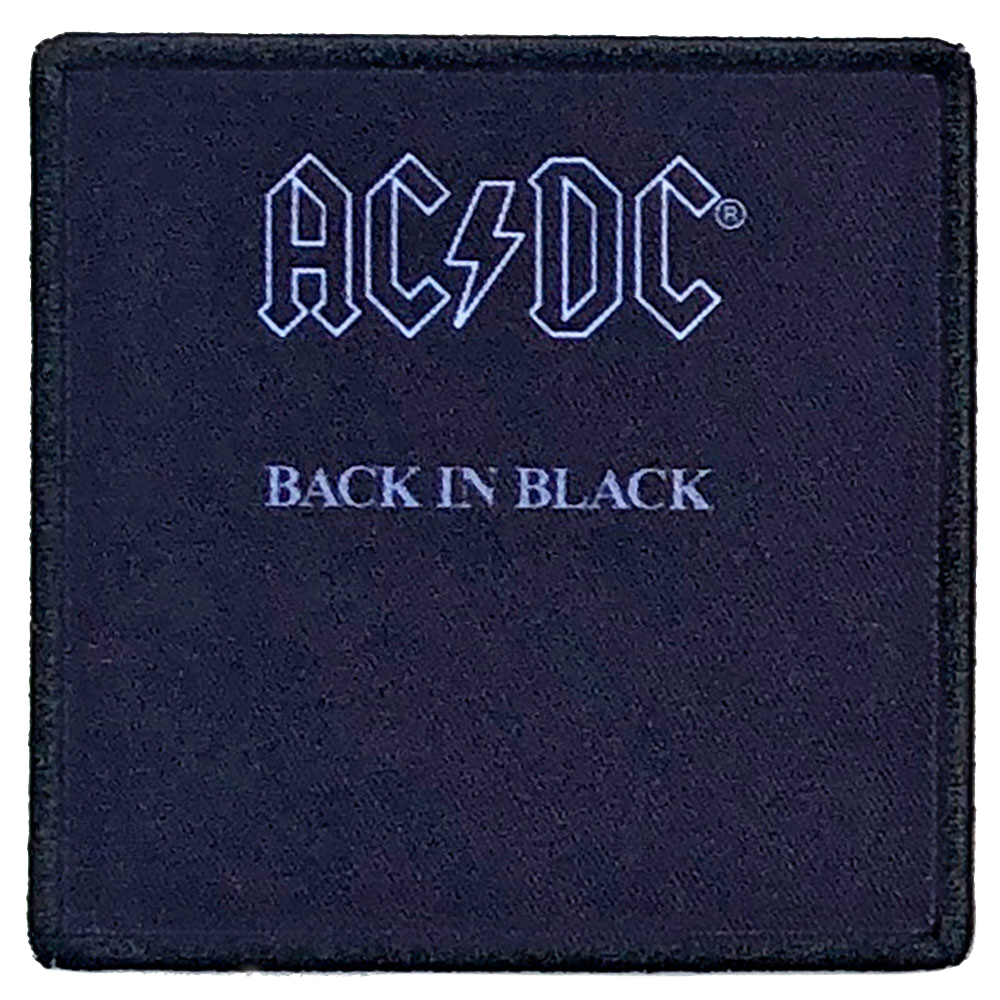 AC/DC Back In Black Album Cover Patch