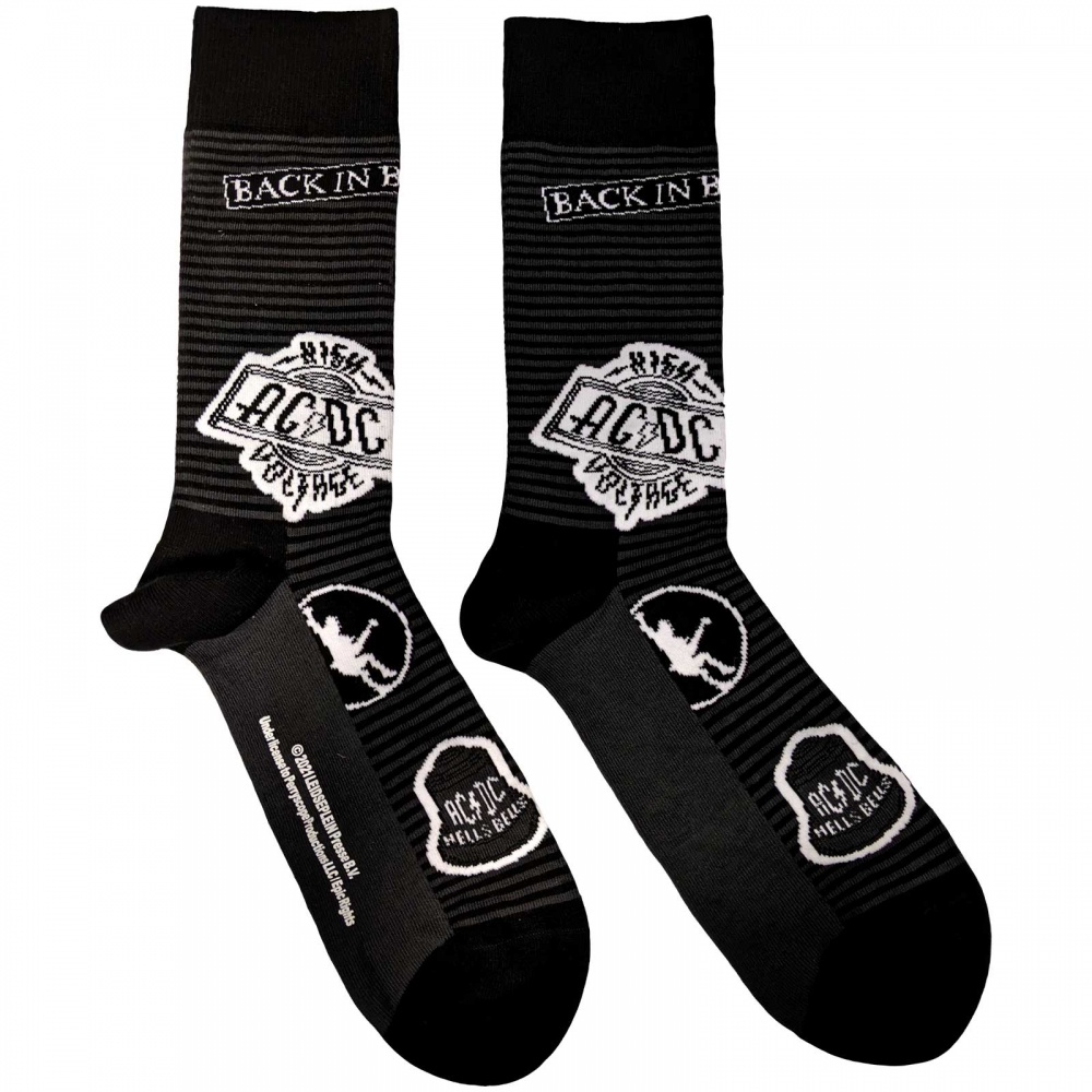 AC/DC Icons Black Socks (7-11)