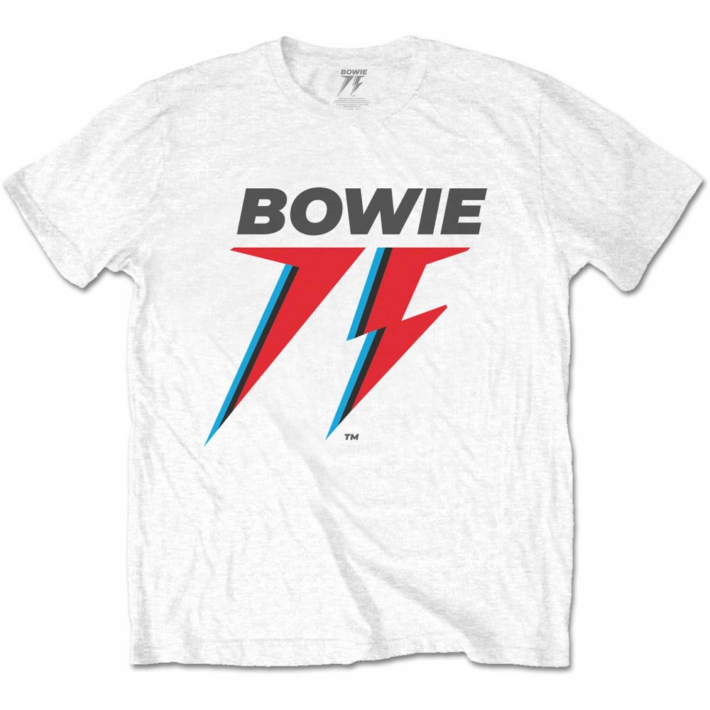 David Bowie 75th Logo White Unisex T-Shirt