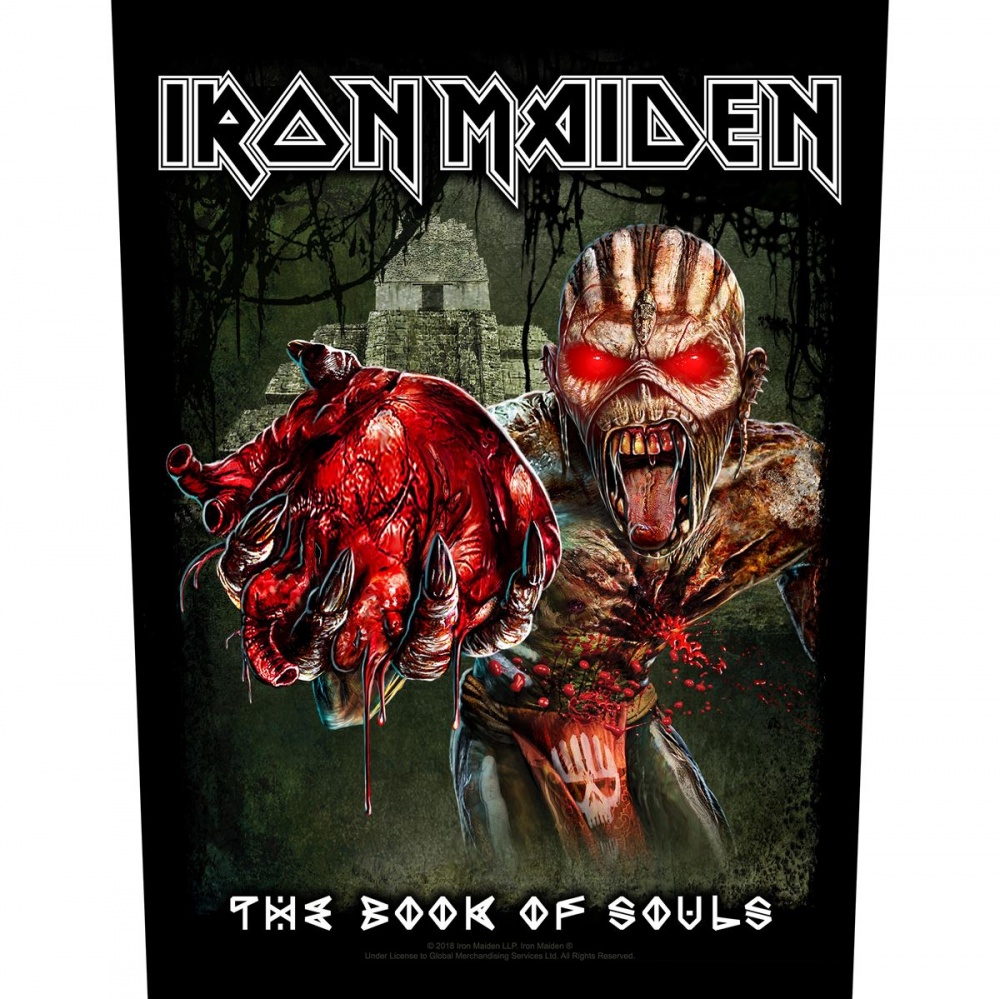 Iron Maiden The Book of Souls Heart Back Patch