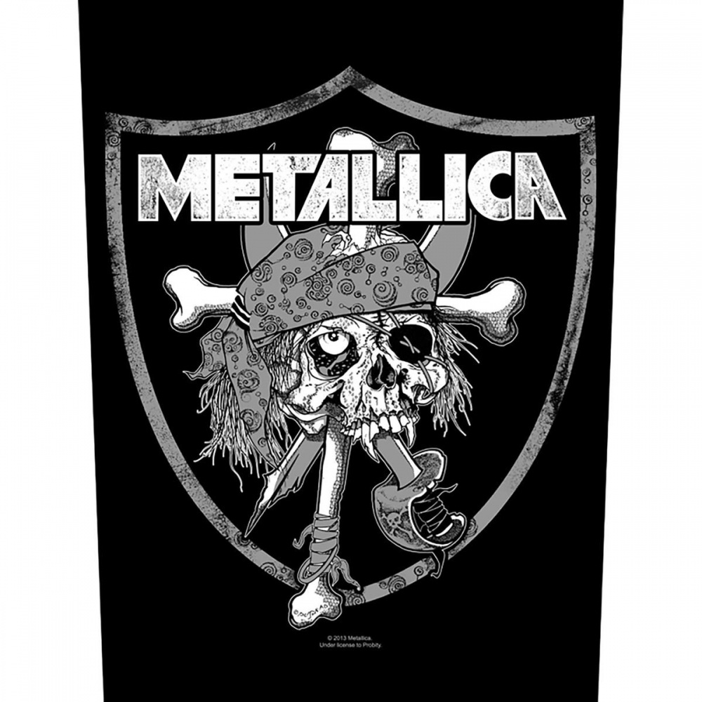 Metallica Raiders Skull Back Patch