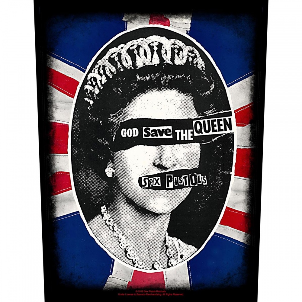 Sex Pistols God Save The Queen Back Patch