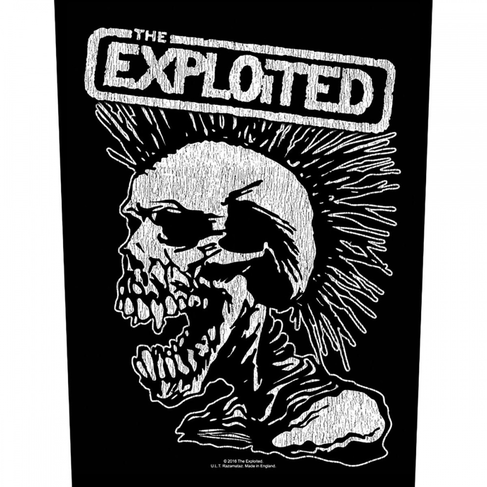 The Exploited Vintage Skull Back Patch
