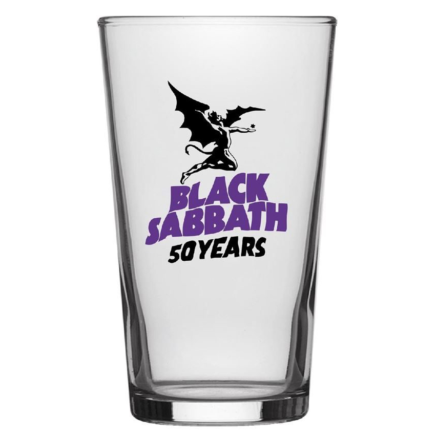 Black Sabbath 50 Years Beer Glass