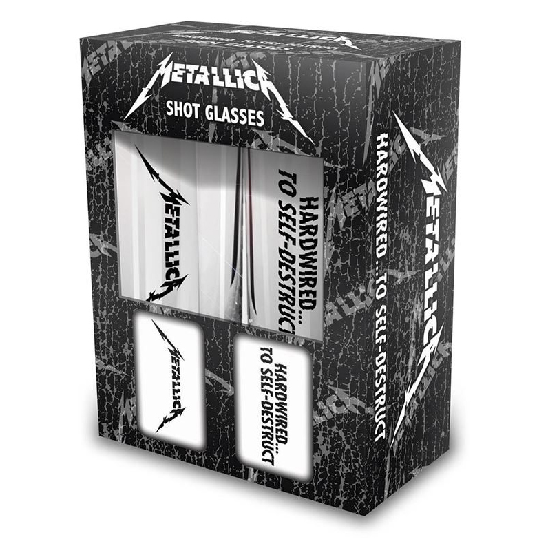 Metallica Hardwired... To Self-Destruct Shot Glasses