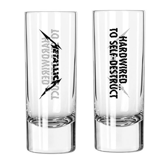 Metallica Hardwired... To Self-Destruct Shot Glasses