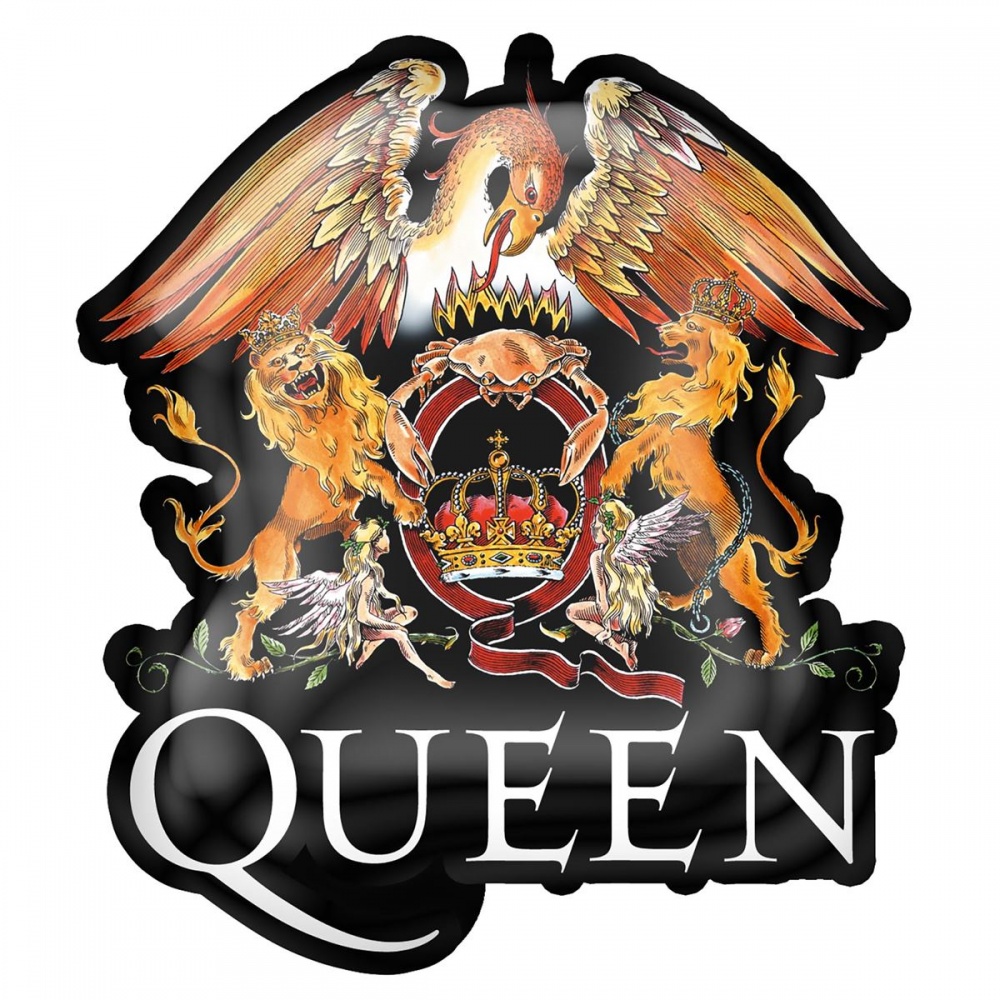 Queen Crest Logo Pin Badge