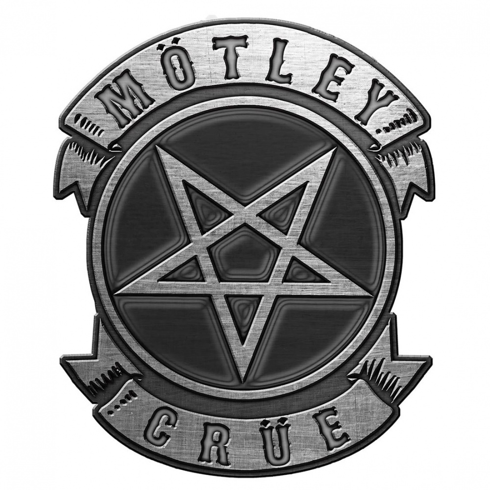 Motley Crue Pentagram Logo Pin Badge