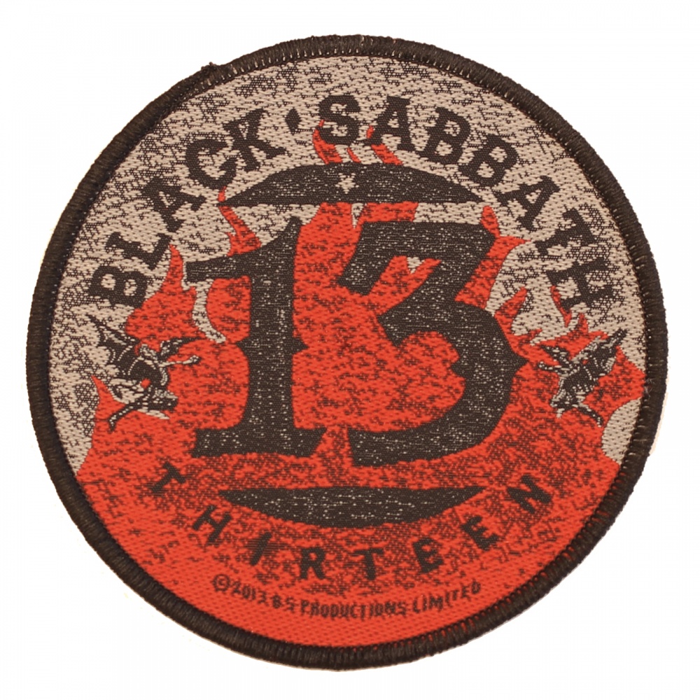 Black Sabbath Thirteen Flames Patch