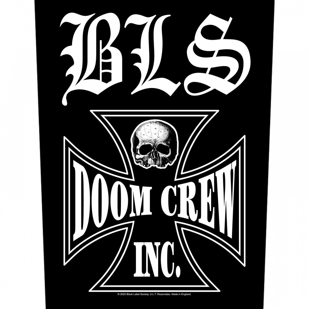 Black Label Society Doom Crew Inc. Back Patch