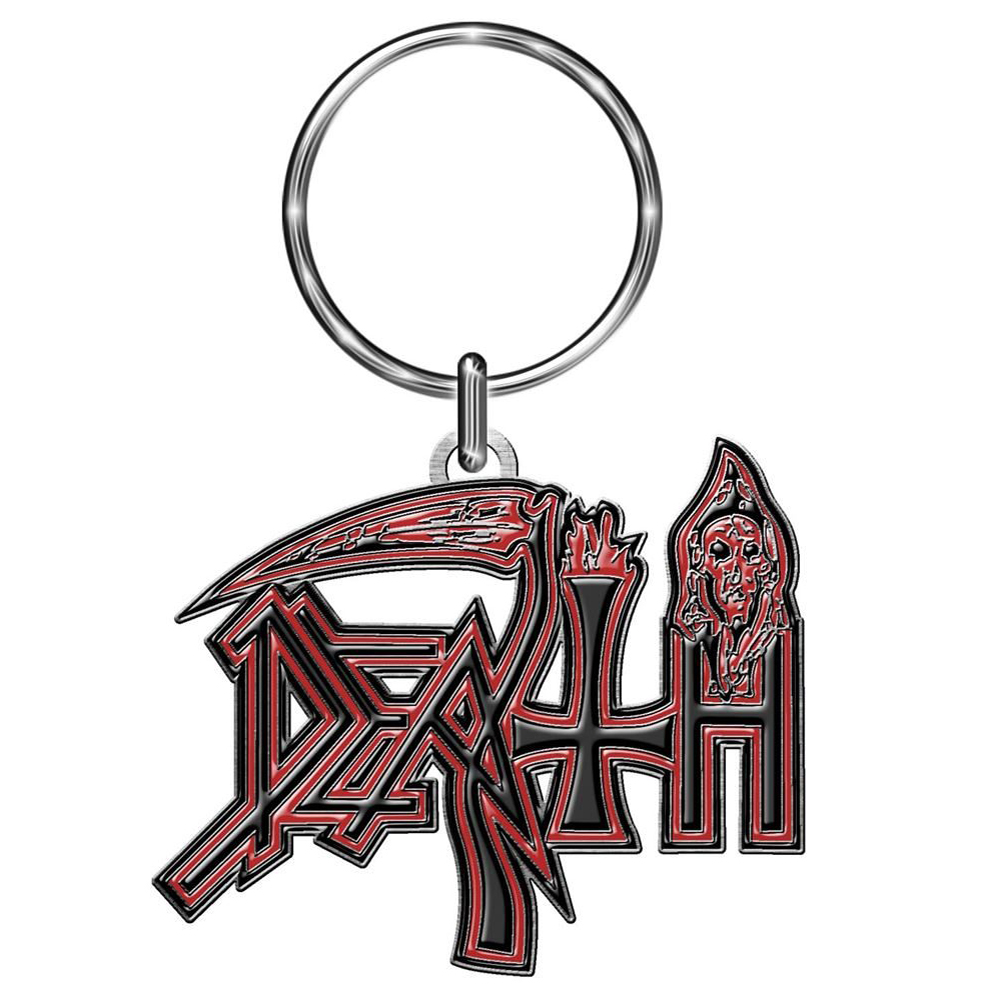 Death Human Logo Metal Keyring