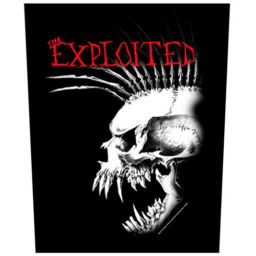The Exploited Bastard Skull Back Patch