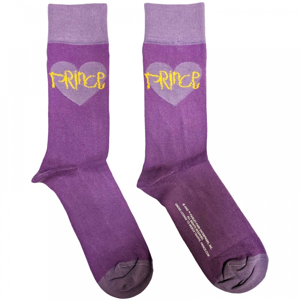 Prince Purple Heart Logo Socks (7-11)