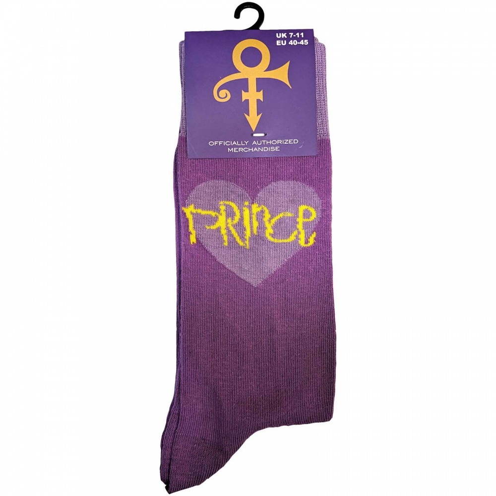 Prince Purple Heart Logo Socks (7-11)