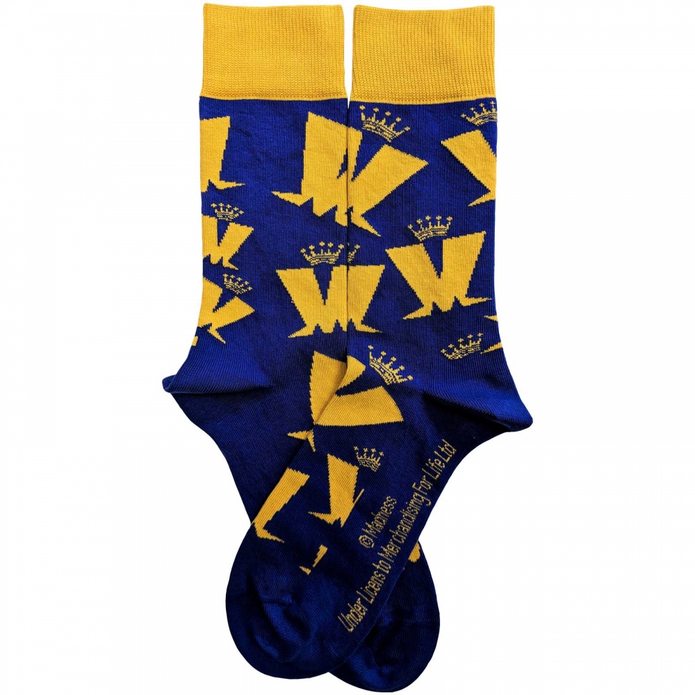 Madness Crown & M Logo Blue Socks (7-11)