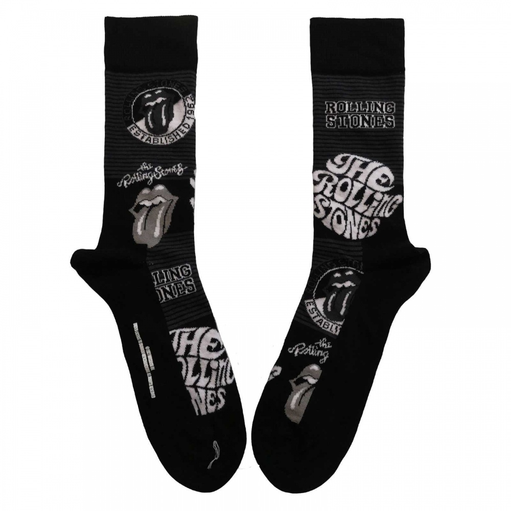 The Rolling Stones Mono Logo's Socks (7-11)