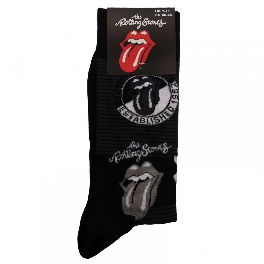 The Rolling Stones Mono Logo's Socks (7-11)