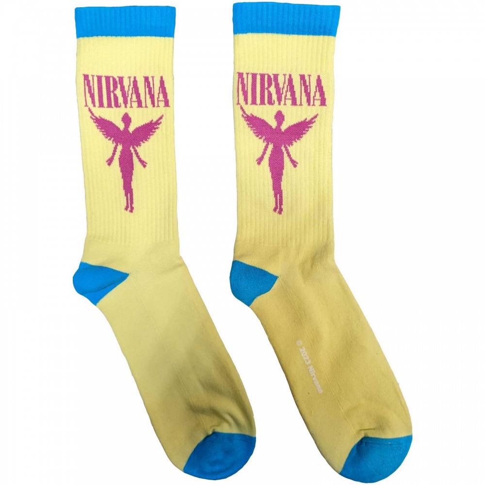 Nirvana In Utero Pink Angel Socks (7-11)