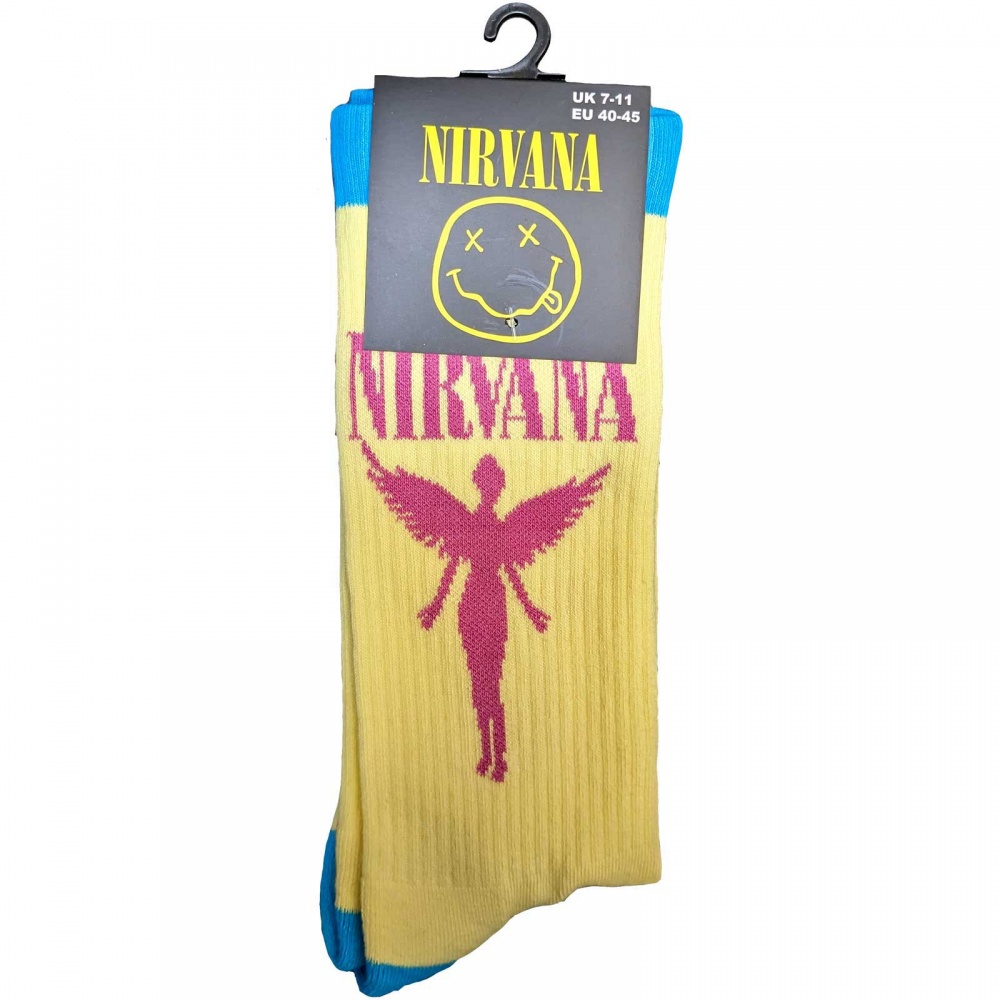 Nirvana In Utero Pink Angel Socks (7-11)