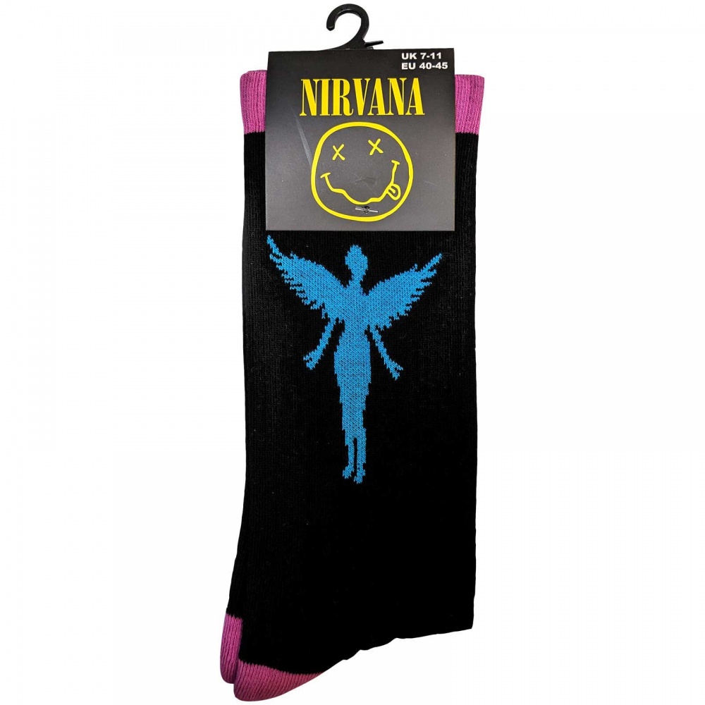 Nirvana In Utero Blue Angel Socks (7-11)