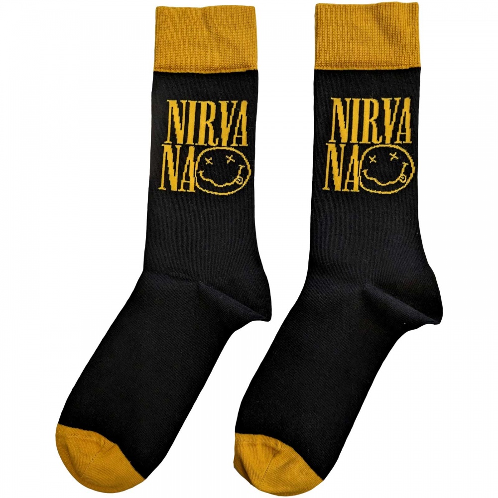 Nirvana Stacked Logo Socks (7-11)