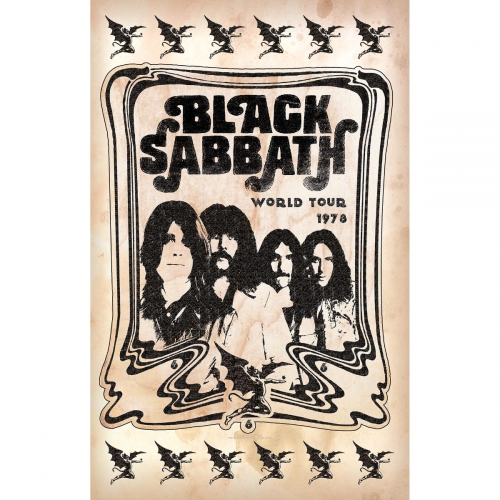 Black Sabbath World Tour 1978 Poster Flag