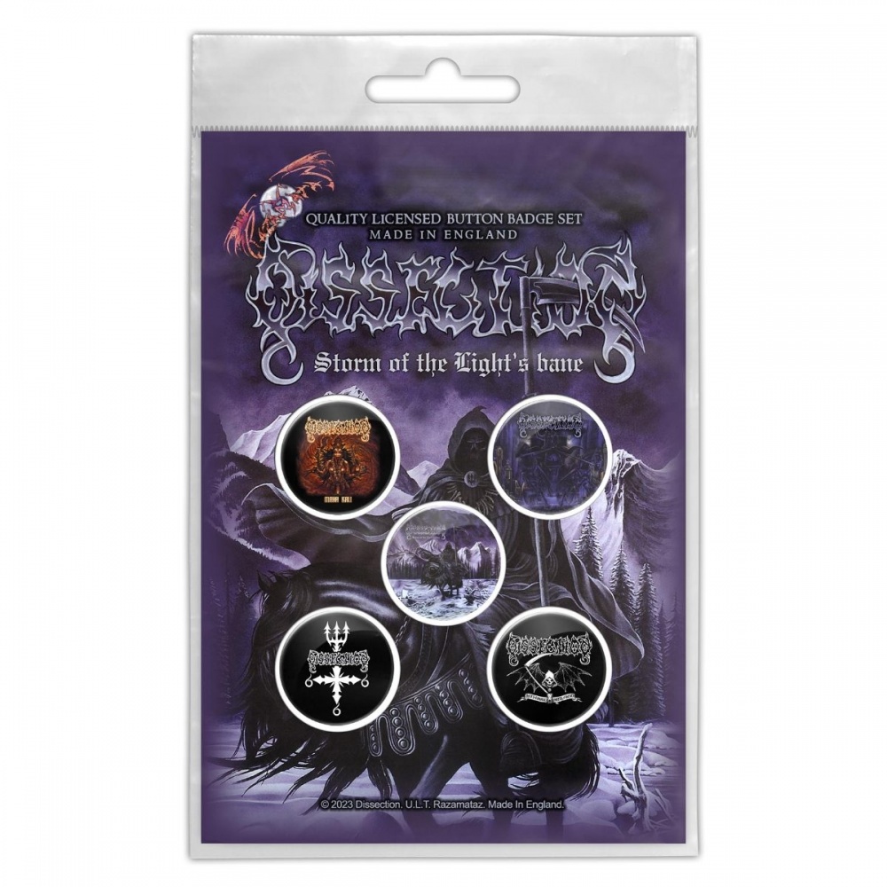 Dissection Storm of The Lights Bane Button Badge Set