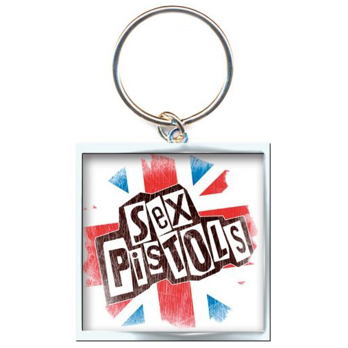 Sex Pistols Union Jack Logo Metal Keyring