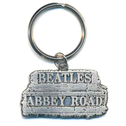 The Beatles Abbey Road Sign Metal Keyring