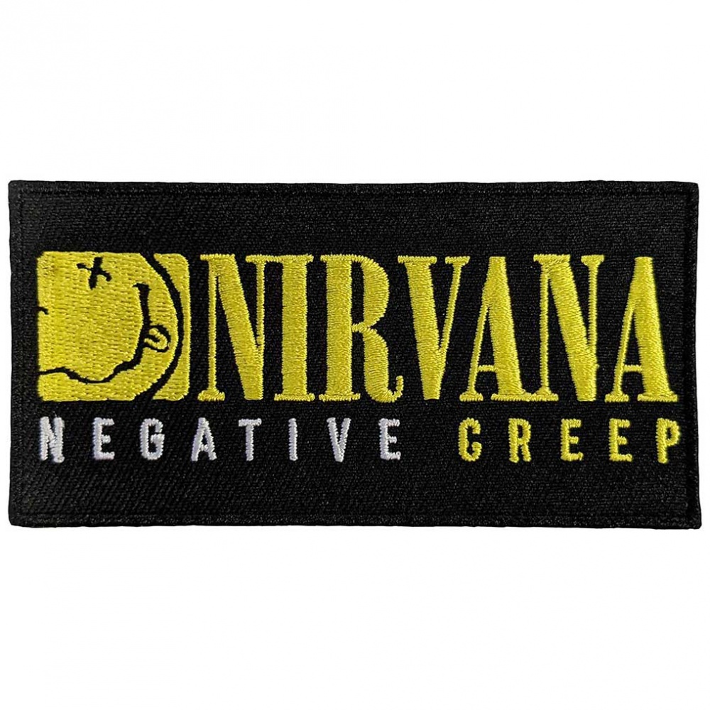 Nirvana Negative Creep Logo Patch