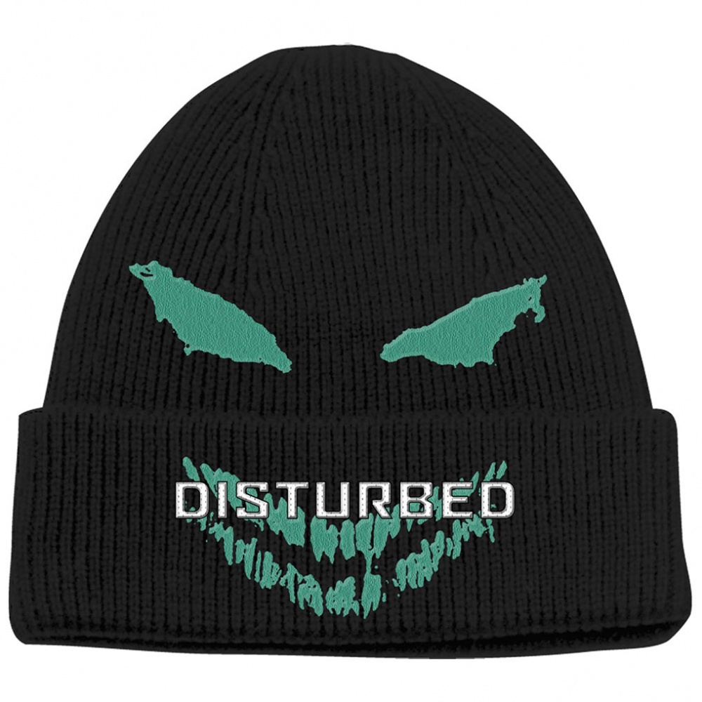 Disturbed Green Face Logo Beanie Hat