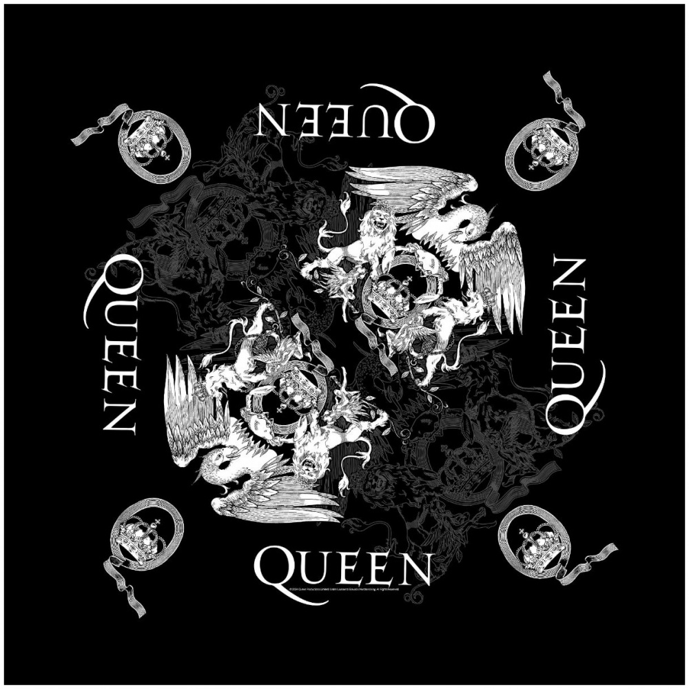 Queen Crest Logo Bandana