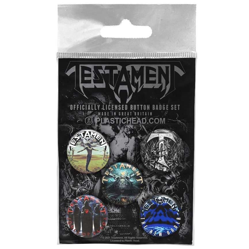 Testament Button Badge Set