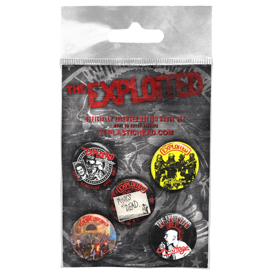 The Exploited Set 2 Button Badge Set