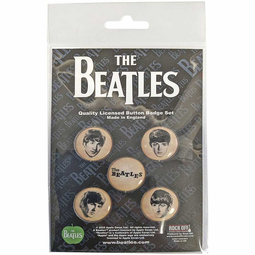 The Beatles Vintage Button Badge Set