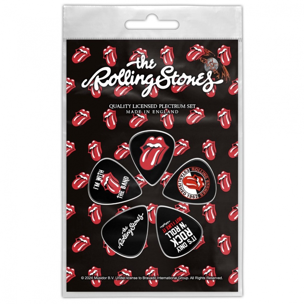 The Rolling Stones Tongue Plectrum Set