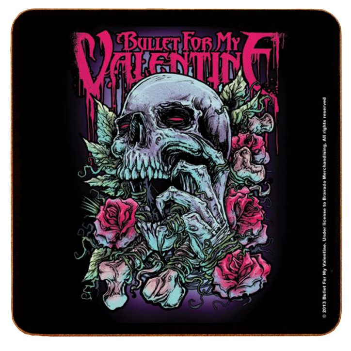Bullet For My Valentine Skull Drinks Coaster