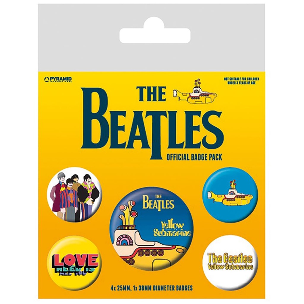 The Beatles Yellow Submarine Official Badge Pack