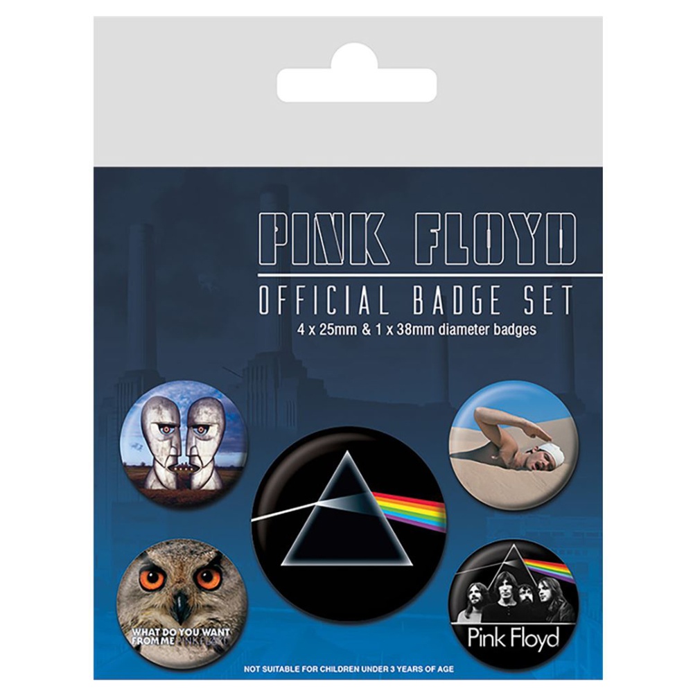 Pink Floyd Official Badge Set