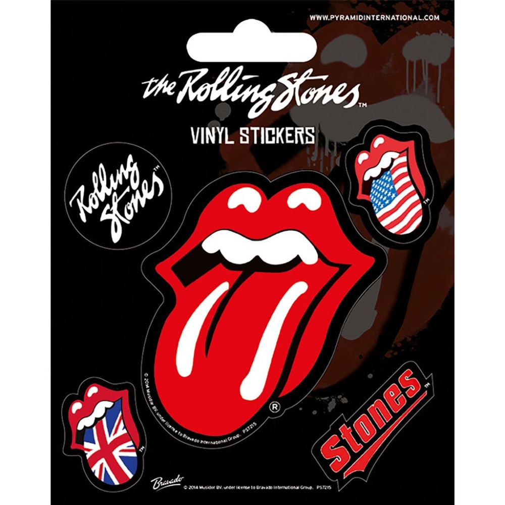 The Rolling Stones Lips Vinyl Stickers