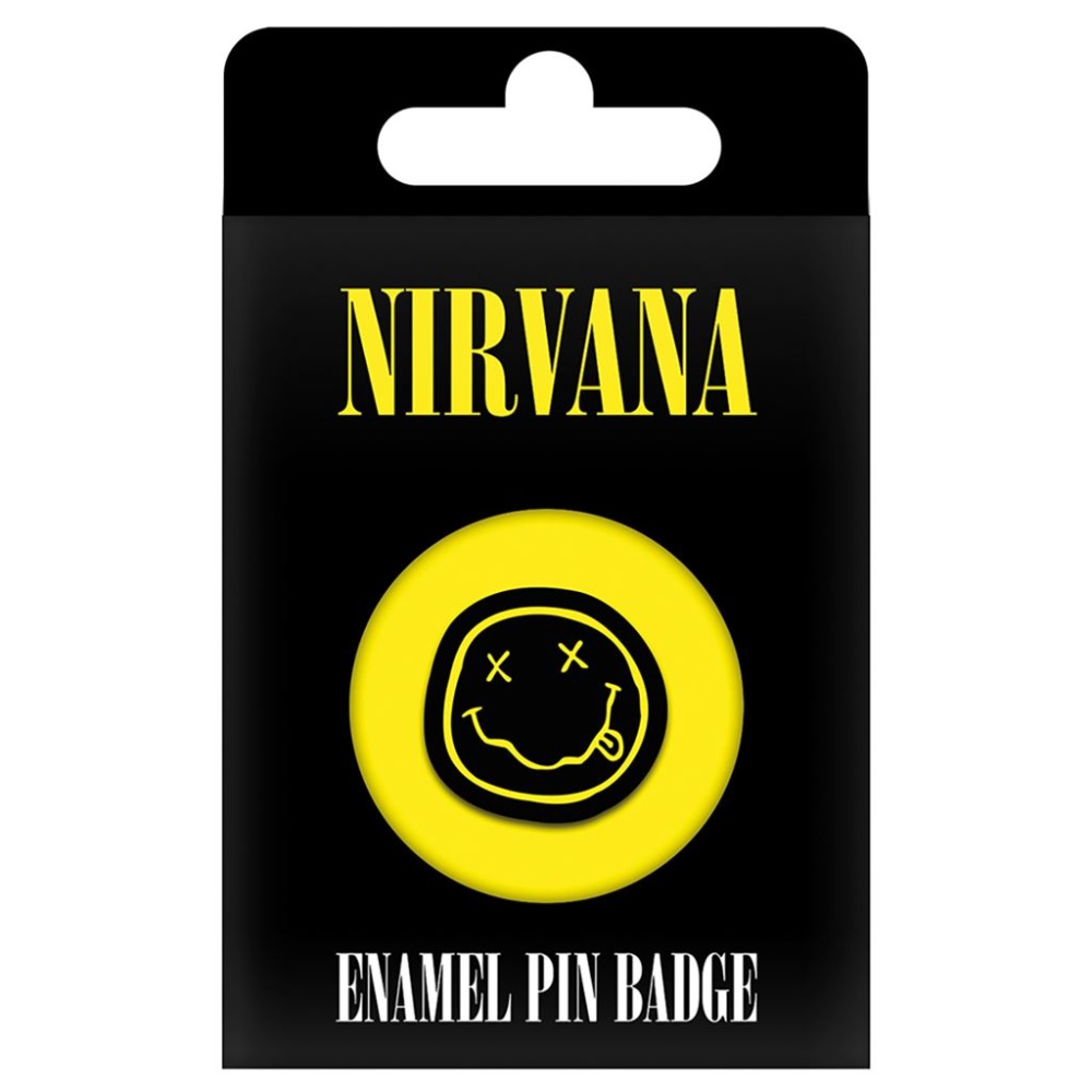 Nirvana Smiley Enamel Pin Badge