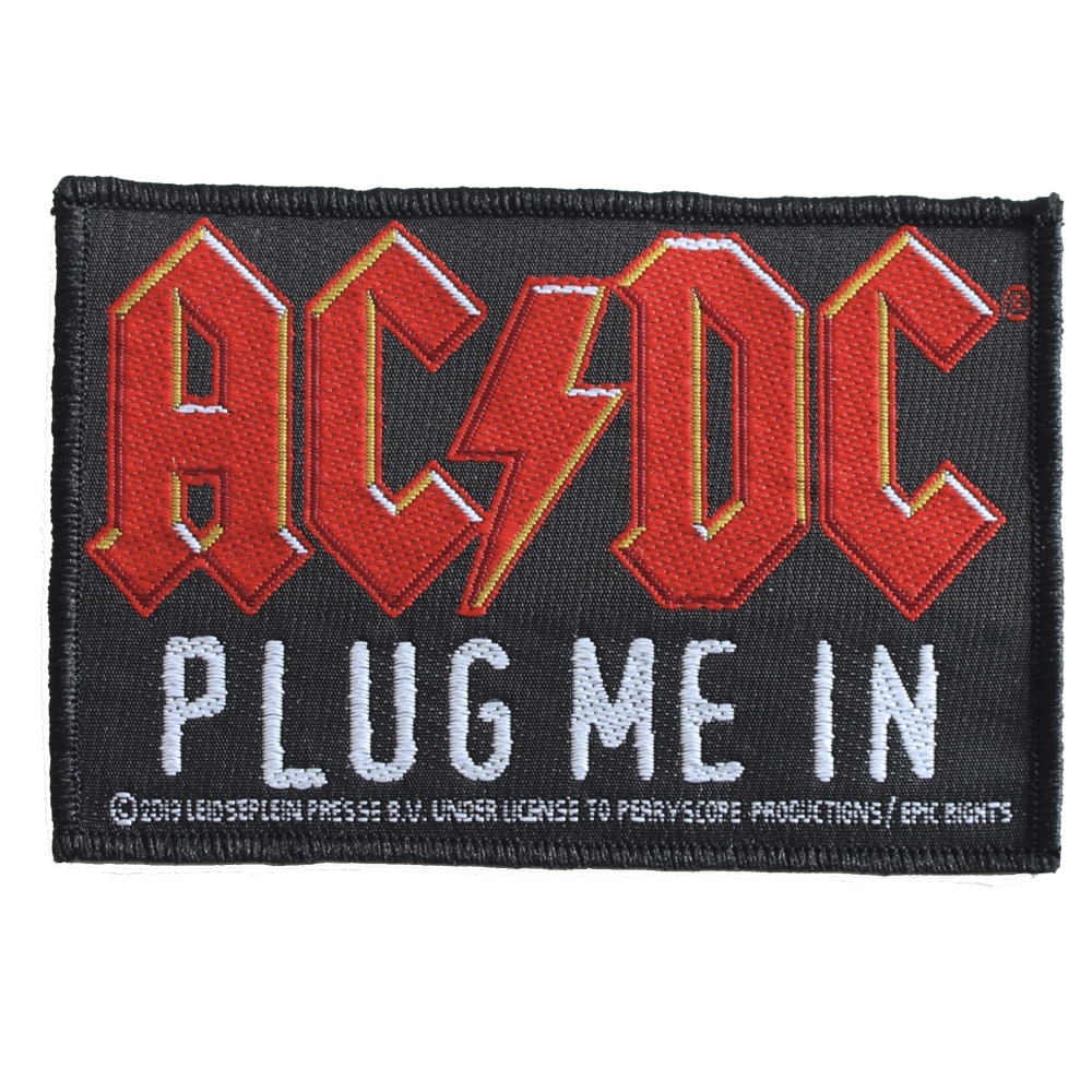 AC/DC Plug Me In Logo Patch