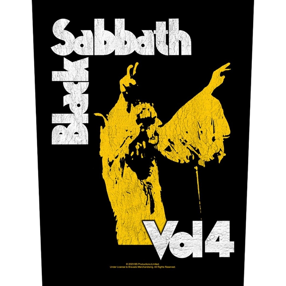 Black Sabbath Vol 4 Back Patch